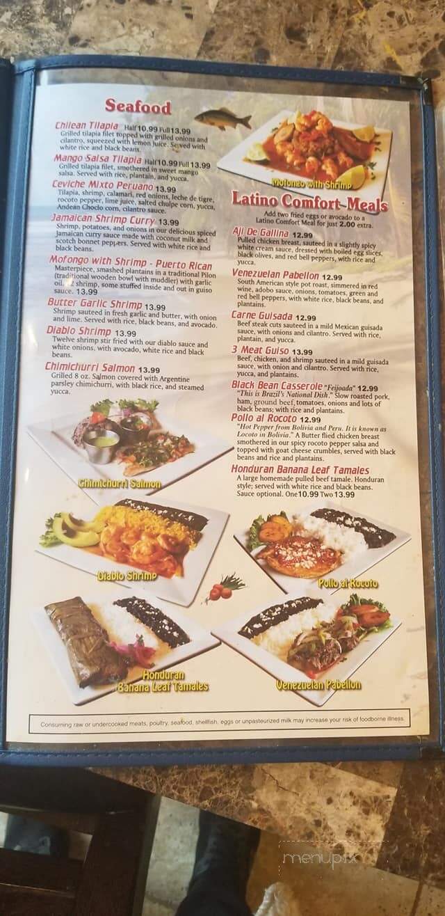 Zarate's Latin Mexican Grill - Edmond, OK menu_pic