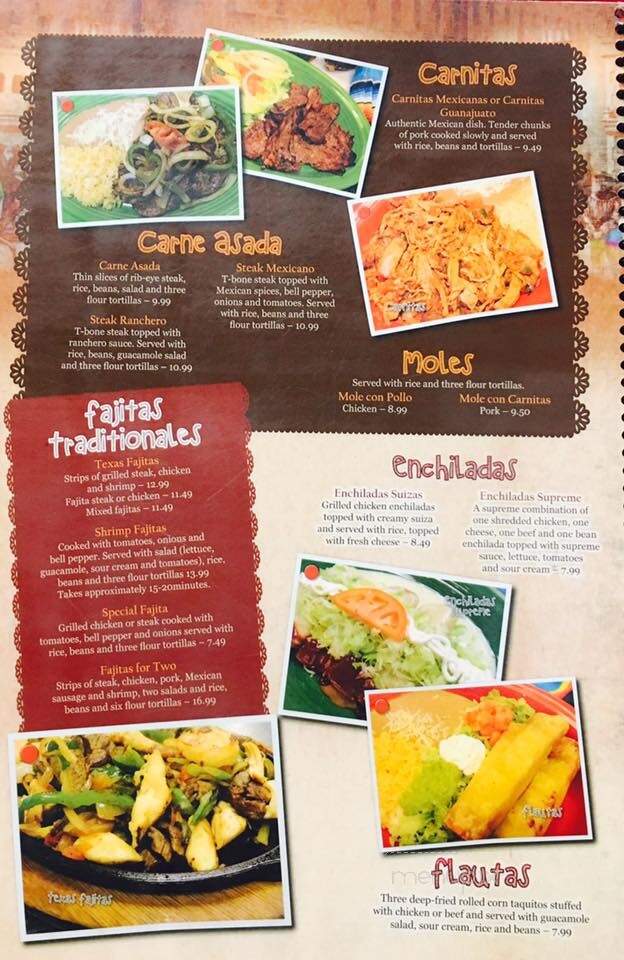 Vega's Fiesta Mexican Restaurant - Jonesborough, TN menu_pic