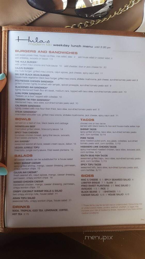 Hula's Modern Tiki - Phoenix, AZ menu_pic