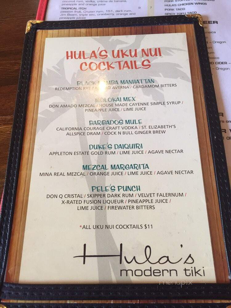 Hula's Modern Tiki - Phoenix, AZ menu_pic