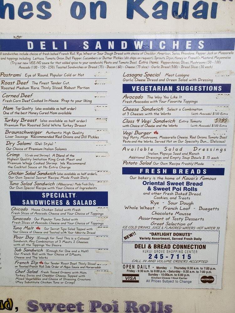 Deli & Bread Connection - Lihue, HI