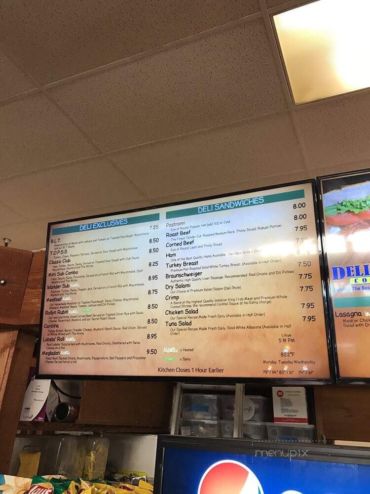 Deli & Bread Connection - Lihue, HI menu_pic