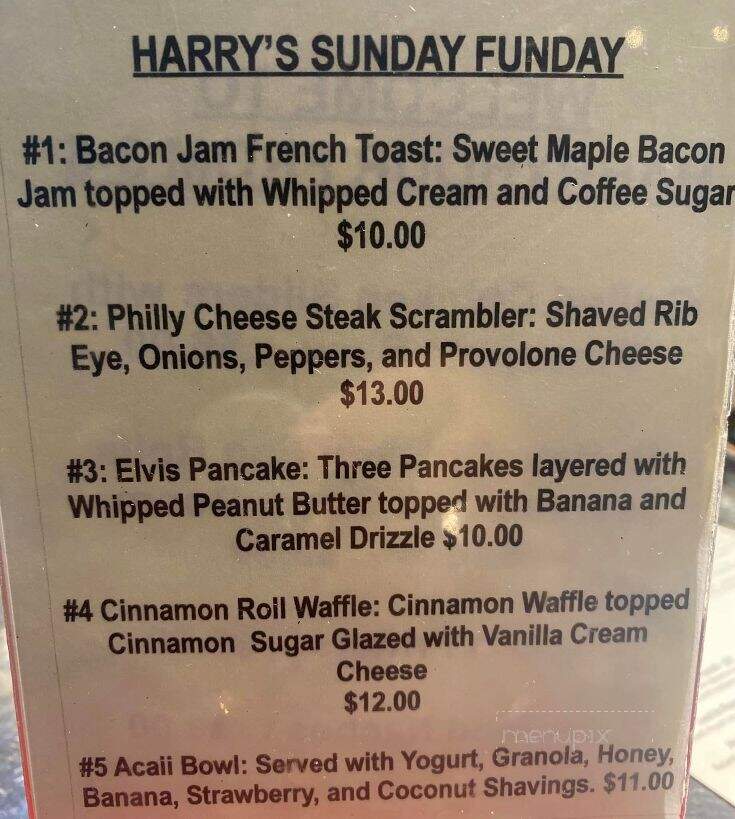 Harry & The Natives - Hobe Sound, FL menu_pic