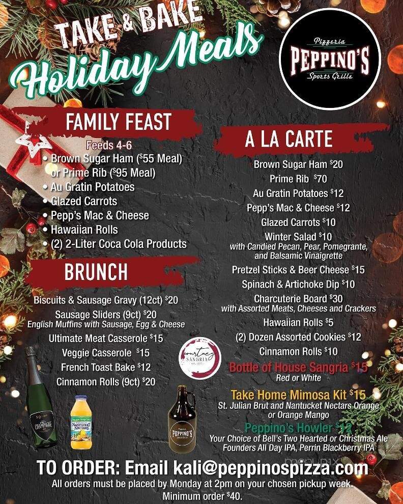Peppino's Pizza - Jenison, MI menu_pic