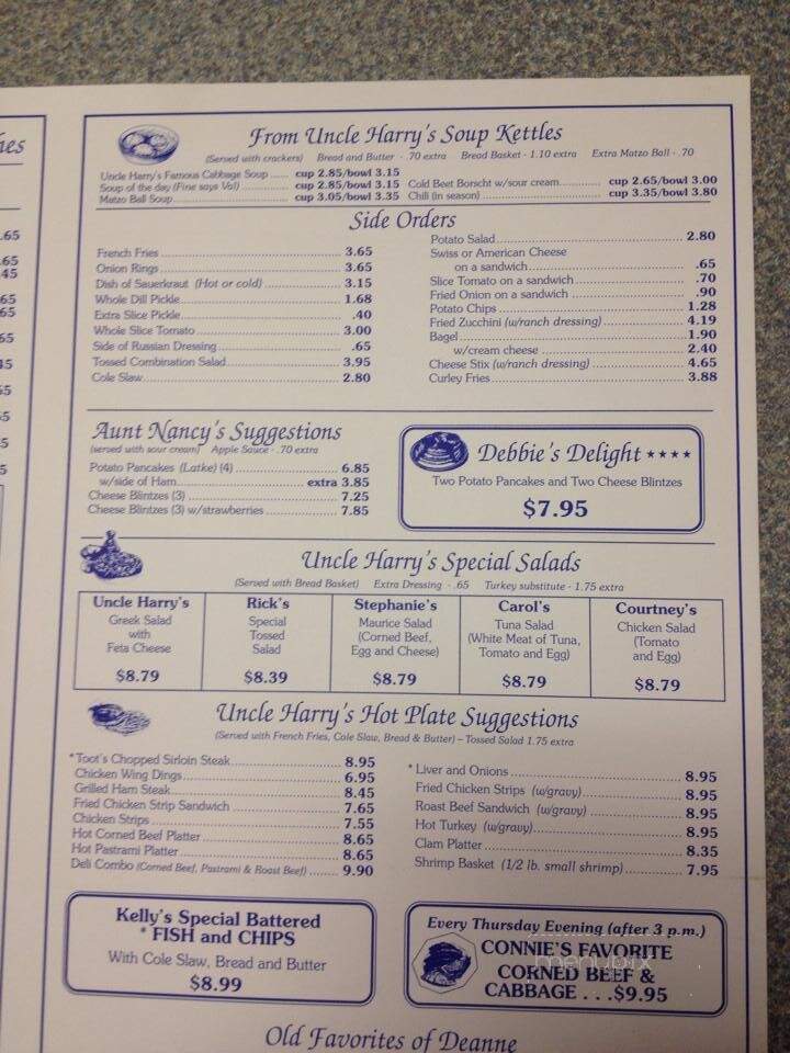 Uncle Harry's Deli Restaurant - St Clair Shores, MI