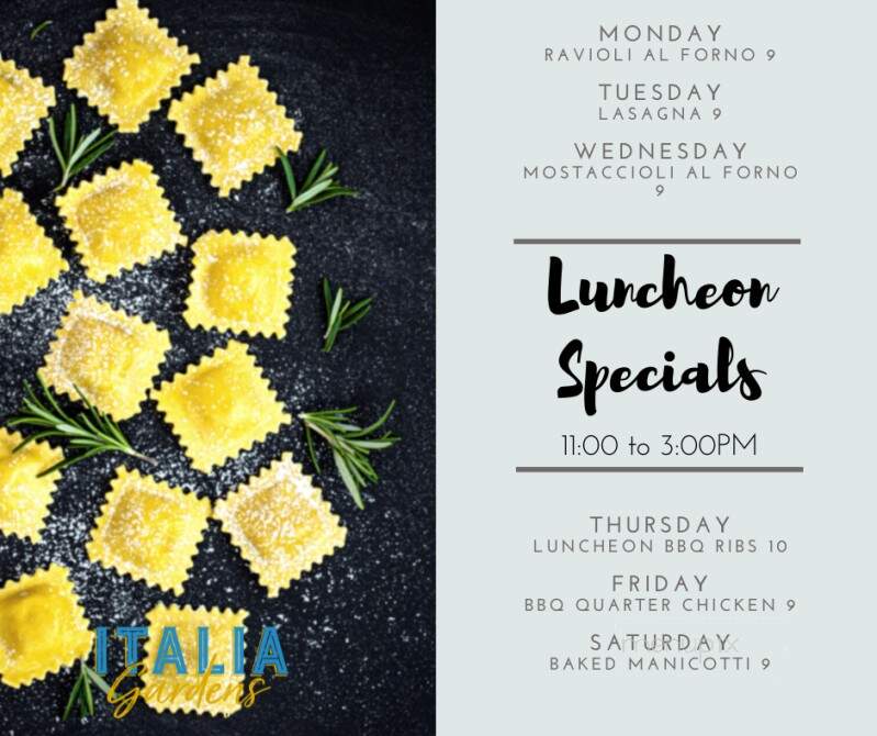 Italia Gardens Of Davison - Davison, MI menu_pic