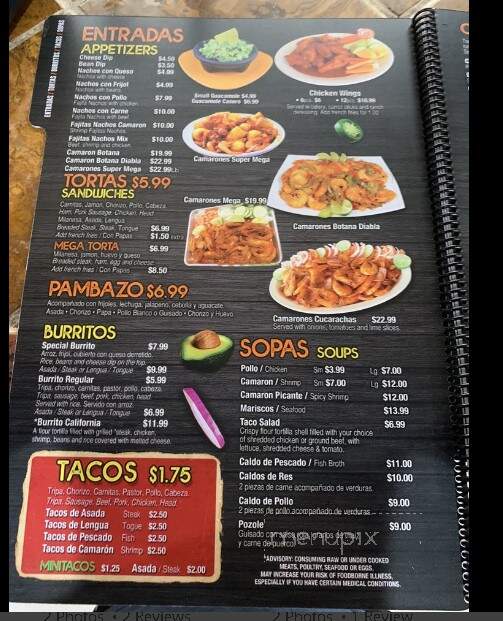 Mega Taco - Norcross, GA menu_pic