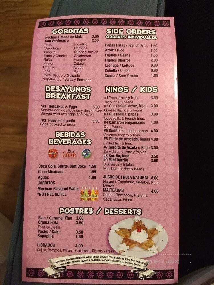 Mega Taco - Norcross, GA menu_pic