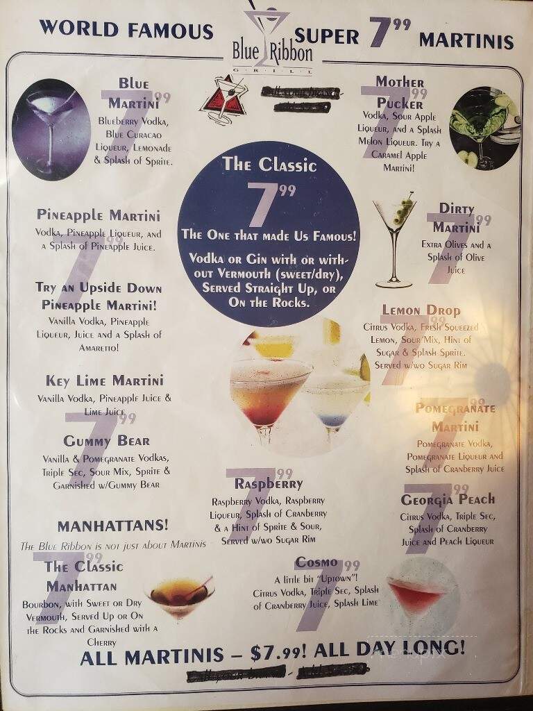 Blue Ribbon Grill - Tucker, GA menu_pic