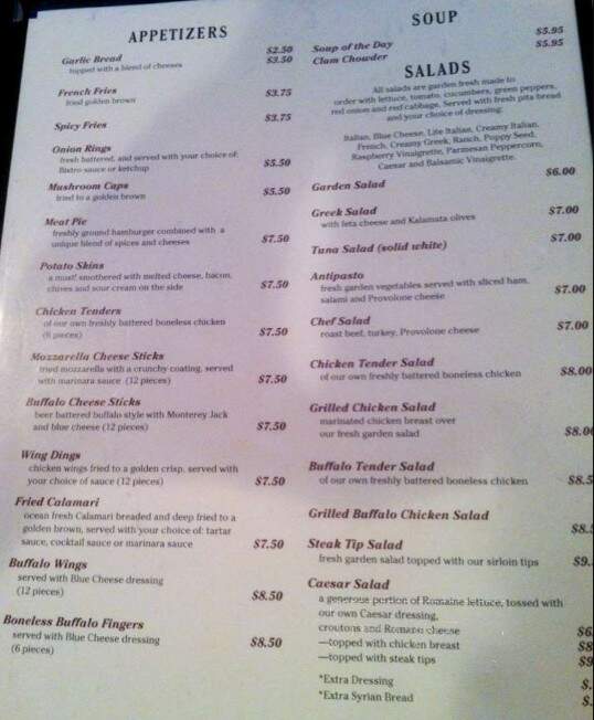 Front Row Pizzeria - Exeter, NH menu_pic