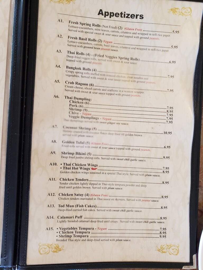 Taste Of Thai - North Conway, NH menu_pic