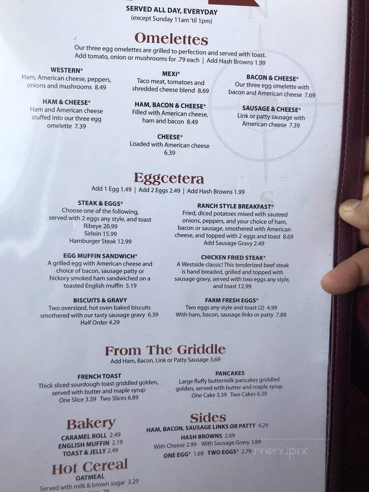Westside Restaurant - O'Neill, NE menu_pic