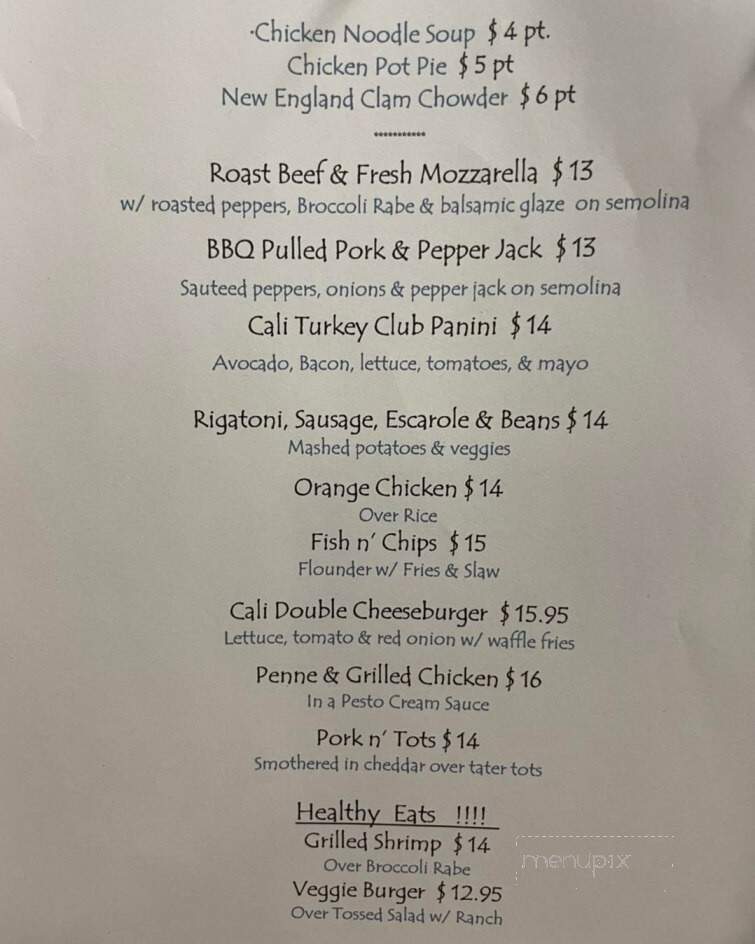 Gourmet Deli - West Creek, NJ menu_pic