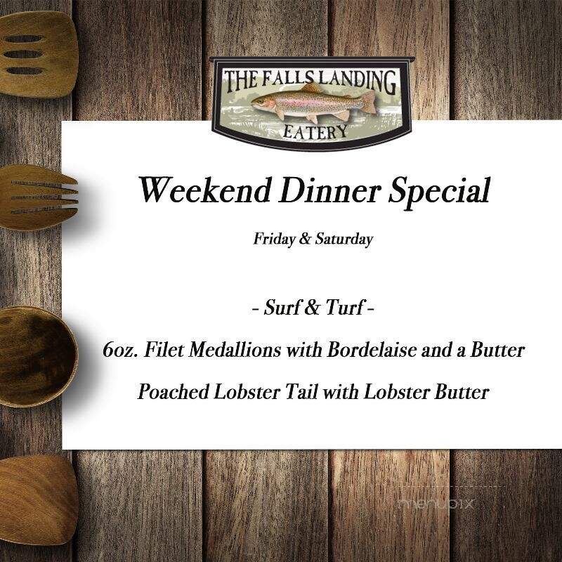 Falls Landing - Brevard, NC menu_pic