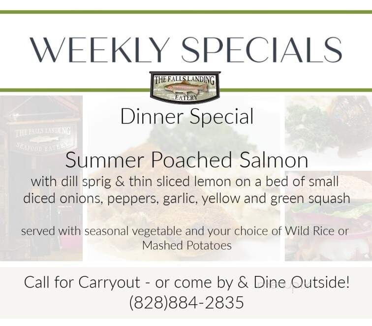 Falls Landing - Brevard, NC menu_pic