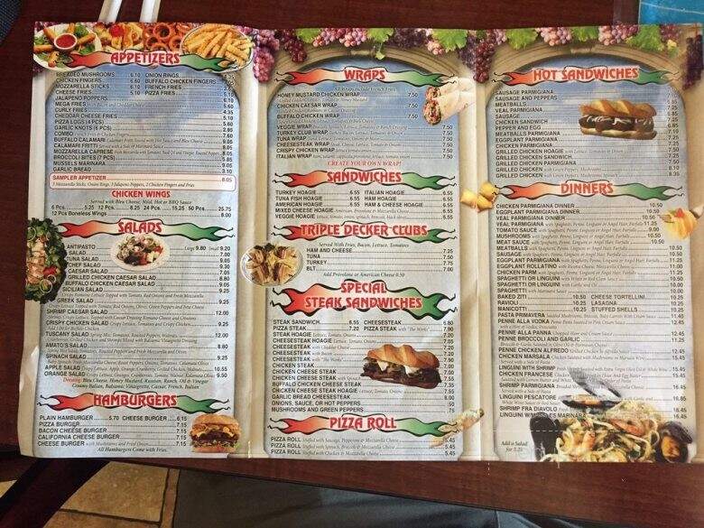 Amato's Pizza - Fairless Hills, PA menu_pic
