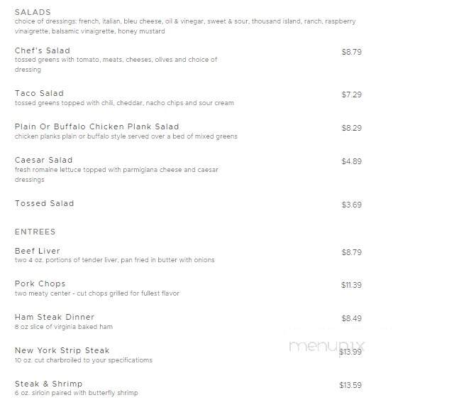 Mohans - Penn Hills, PA menu_pic