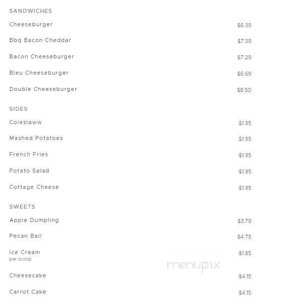 Mohans - Penn Hills, PA menu_pic