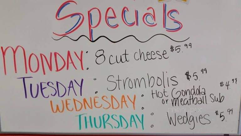 Pizza Joe's - New Wilmington, PA menu_pic