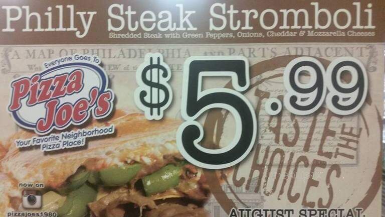 Pizza Joe's - New Wilmington, PA menu_pic