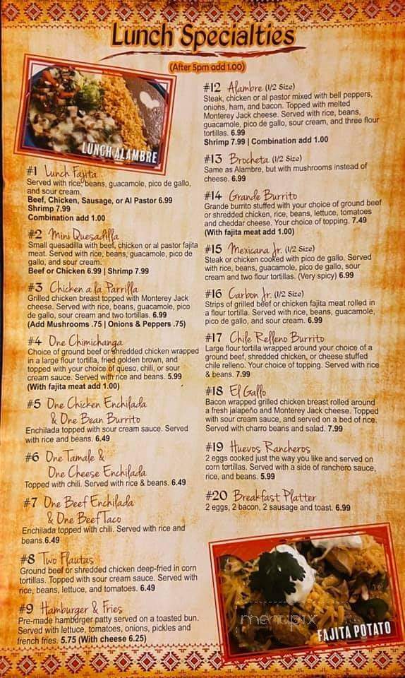 Papa Poblanos - Mena, AR menu_pic
