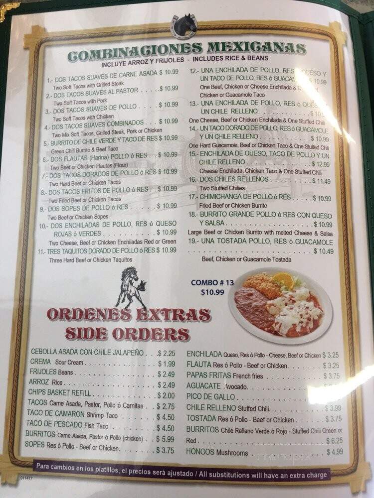 El Herradero - Santa Maria, CA menu_pic