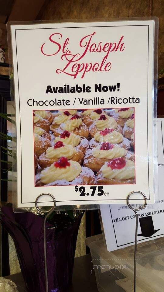 Chimirri's Italian Pastry - Wethersfield, CT menu_pic