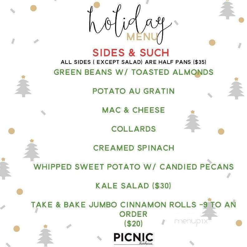 Picnic - Durham, NC menu_pic