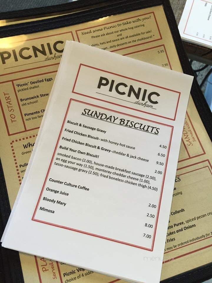 Picnic - Durham, NC menu_pic