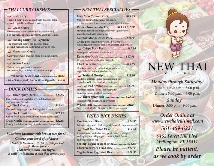New Thai Cuisine - Wellington, FL
