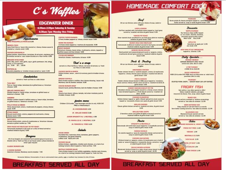 C's Waffles - Edgewater, FL menu_pic