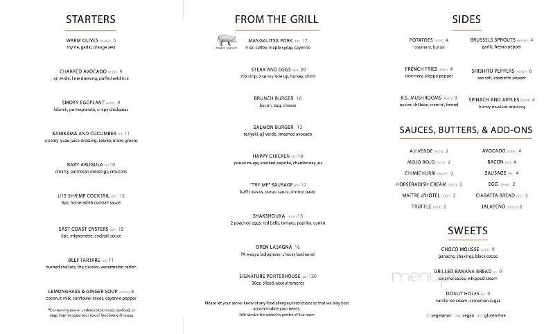 Blackworth Live Fire Grill - Lititz, PA menu_pic