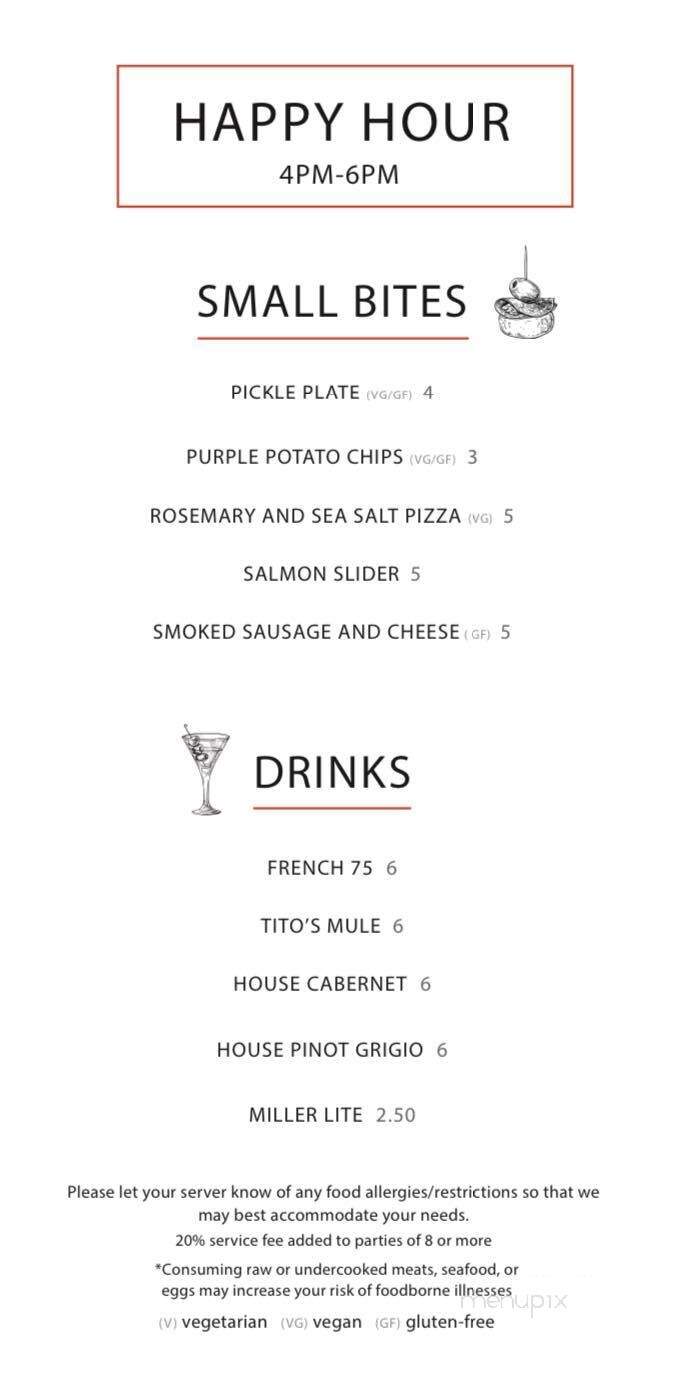 Blackworth Live Fire Grill - Lititz, PA menu_pic