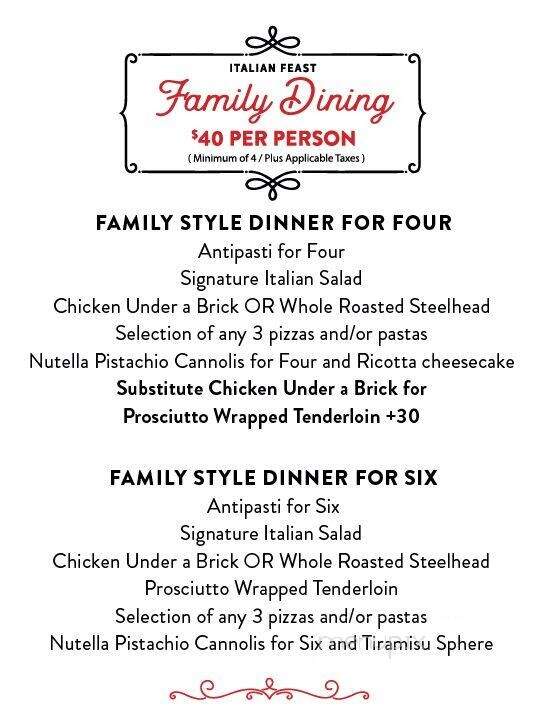 The Italian Osteria & Cheesebar - Langley, BC menu_pic