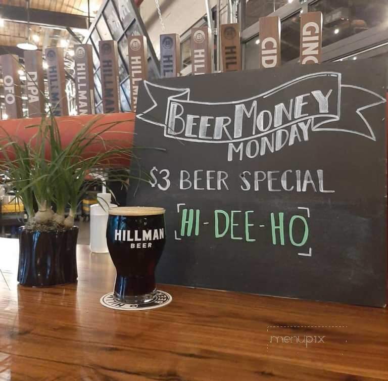 Hillman Beer - Old Fort, NC menu_pic
