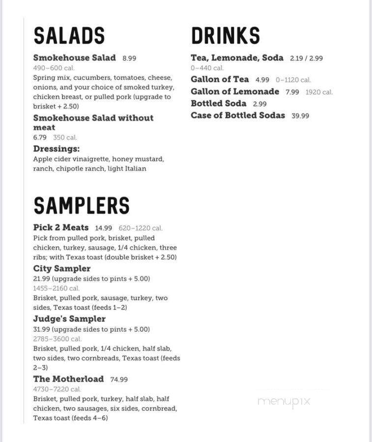 City Barbecue - Greensboro, NC menu_pic