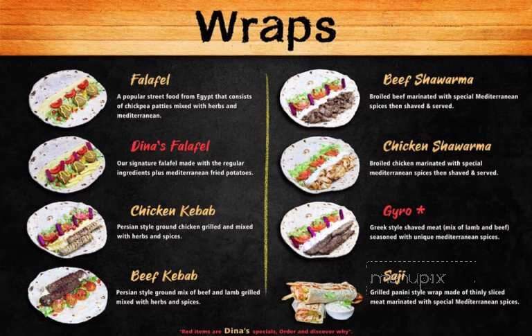 Dina's Cuisine - Portland, ME menu_pic