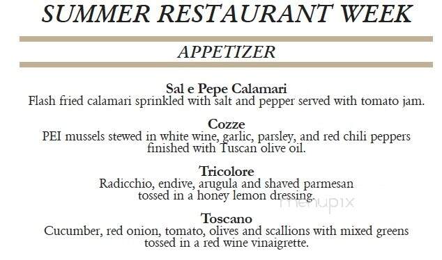 Beppe Trattoria - New York, NY menu_pic