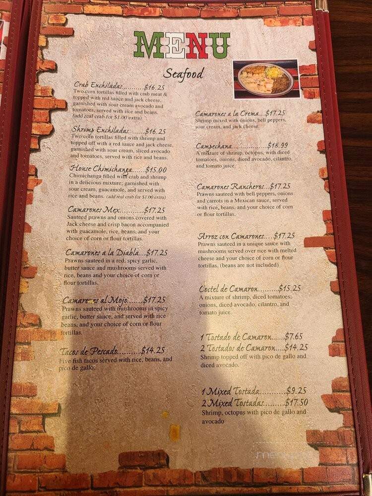La Cabanita Mex - Meridian, ID menu_pic