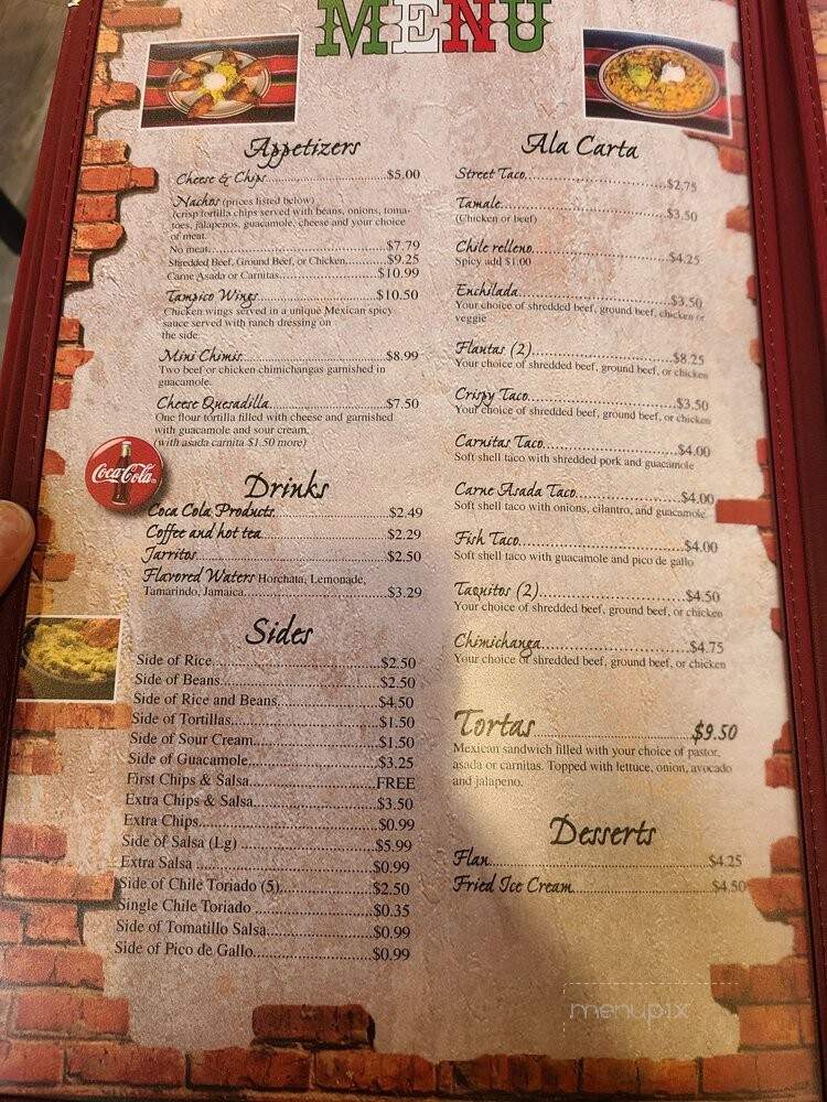 La Cabanita Mex - Meridian, ID menu_pic