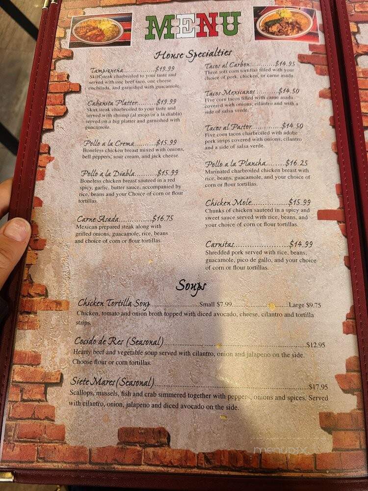 La Cabanita Mex - Meridian, ID menu_pic