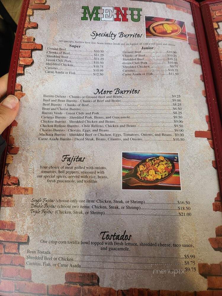 La Cabanita Mex - Meridian, ID menu_pic