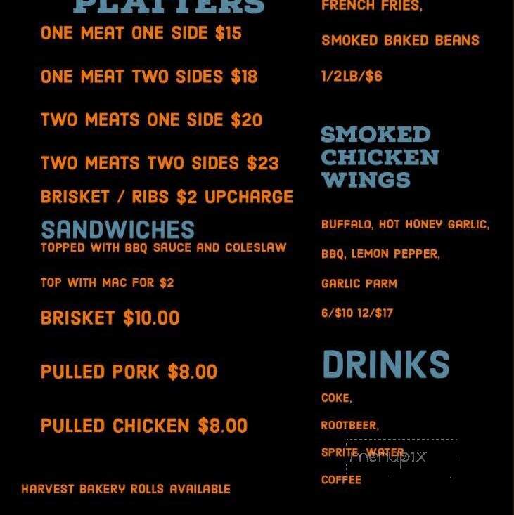 Heavenly Smoke BBQ - Bristol, CT menu_pic