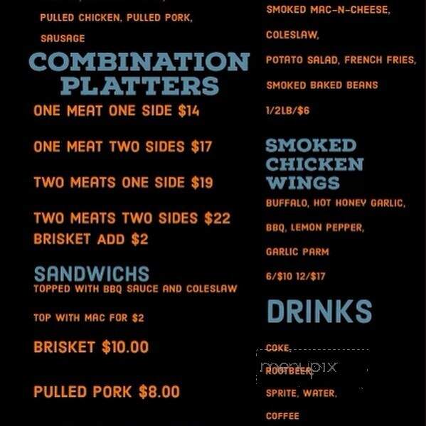 Heavenly Smoke BBQ - Bristol, CT menu_pic
