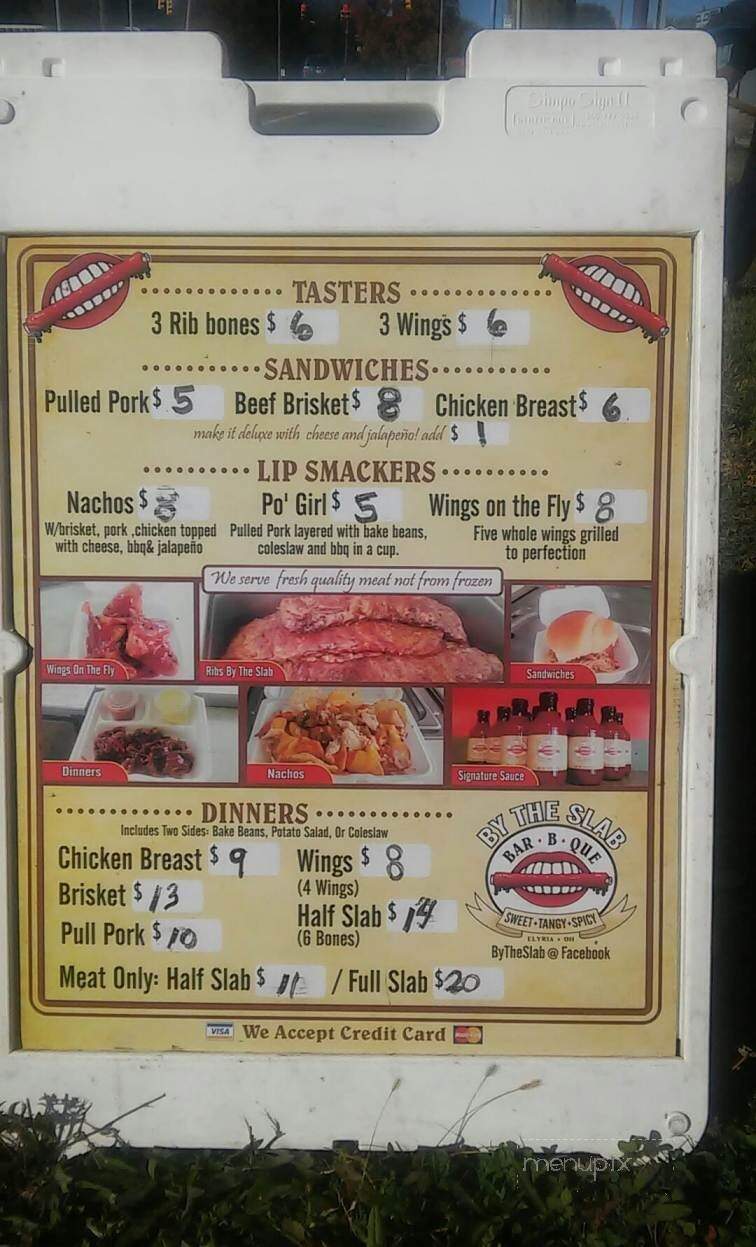 By the Slab BBQ - Elyria, OH menu_pic