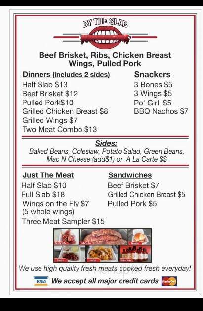 By the Slab BBQ - Elyria, OH menu_pic