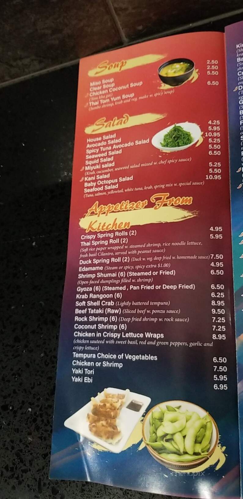 Miyuki Sushi & Thai - Port St. Lucie, FL menu_pic