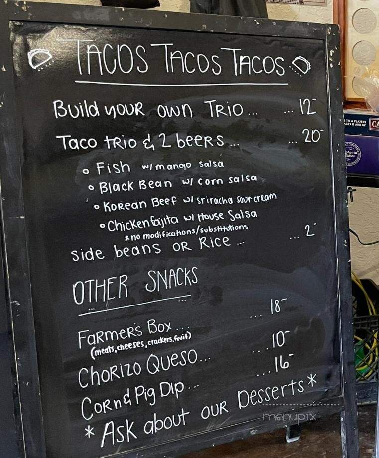 Balzano Vineyard - Carlsbad, NM menu_pic