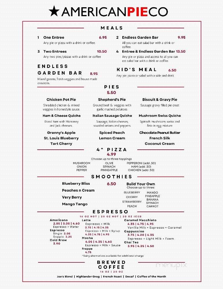 American Pie - Sullivan, MO menu_pic
