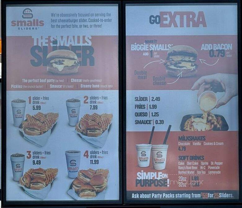 Smalls Sliders - Thibodaux, LA menu_pic